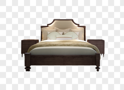 欧式古典床欧式床头柜高清图片