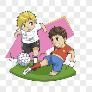 踢足球的男孩图片