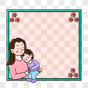 母亲节边框元素图片