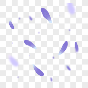 紫色花瓣手绘紫色花瓣高清图片