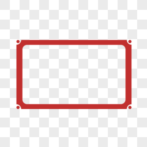 矢量红色方形边框图片