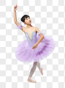 跳芭蕾的小女孩儿人物高清图片素材