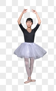 跳芭蕾的小女孩儿免抠高清图片素材