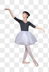 跳芭蕾的小女孩图片