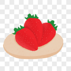 水果草莓手绘图片