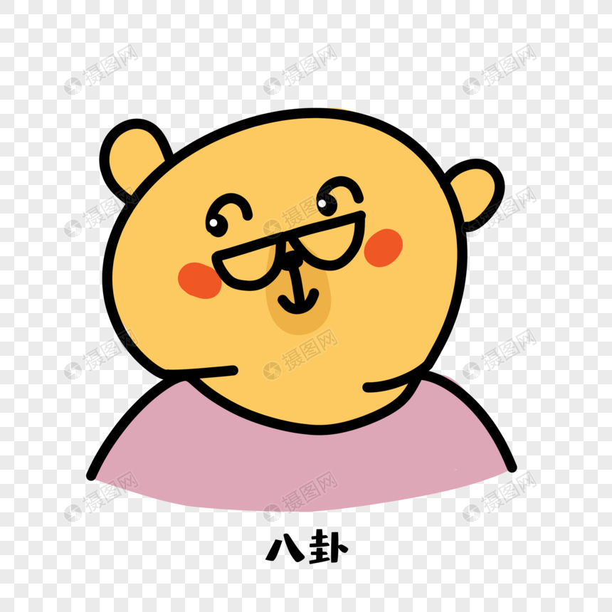 小熊八卦表情包
