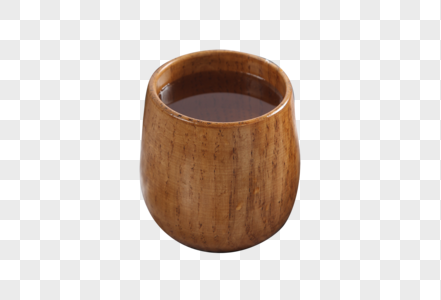 日式木质茶杯高清图片