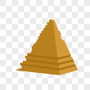 损坏的金字塔高清图片