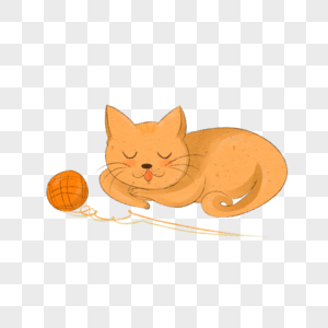 小猫动漫图片睡觉的小猫素材