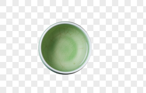 绿色的碗图片