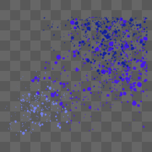 蓝色水彩颜料斑点喷洒效果图片
