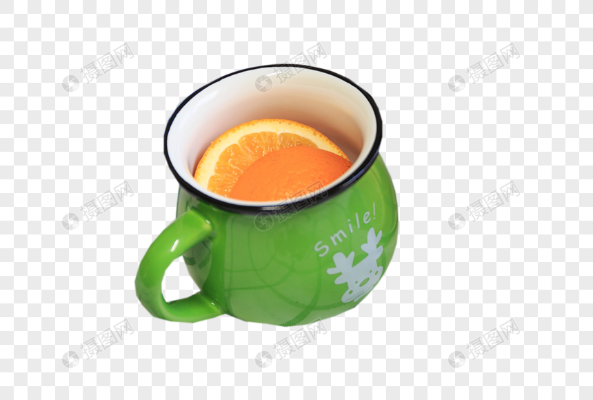 杯子里的橙子图片