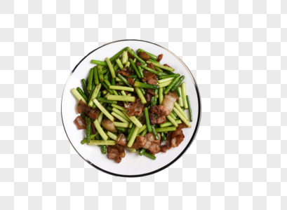 炒蒜苔绿色蔬菜炒蒜苔高清图片