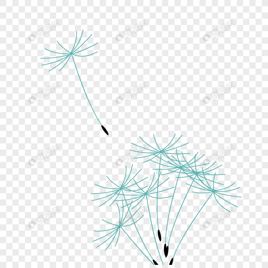 蒲公英免抠素材图片