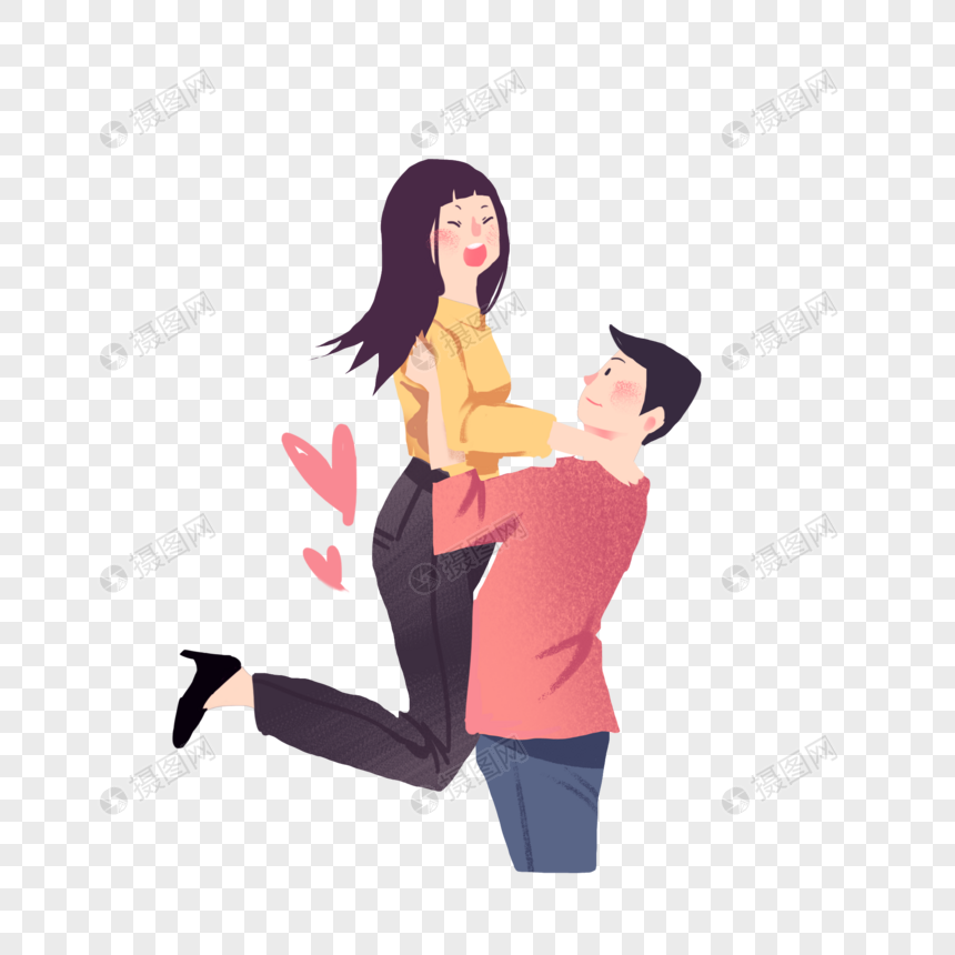 男友举起女友psd