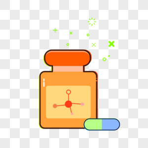 维生素元素胡萝卜素药盒高清图片