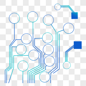 蓝色科技创意几何图案高清图片