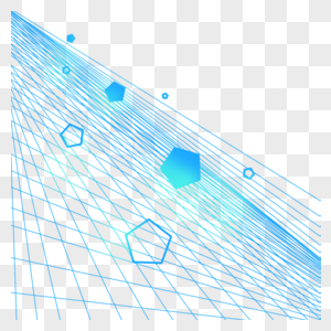 蓝色科技创意几何图案高清图片