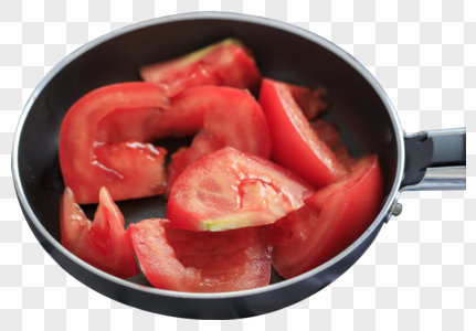 平底锅中的番茄图片