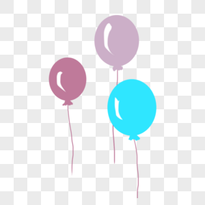 漂浮气球元素图片