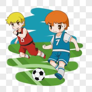 踢足球运动踢足球的男孩们高清图片