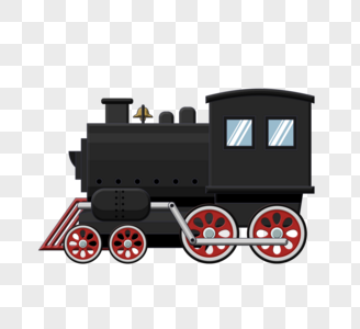 黑色小火车黑色火车蒸汽车高清图片
