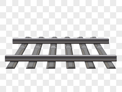 铁路轨道透视铁路铁轨高清图片