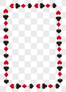 扑克牌元素边框图片