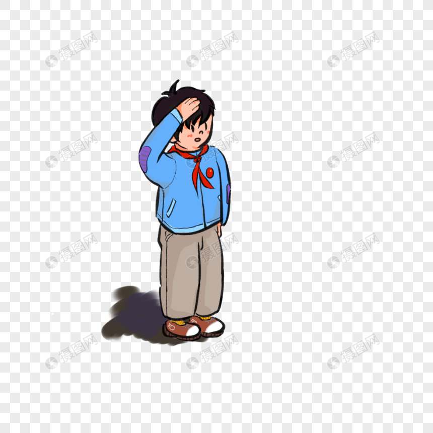 敬礼的少年