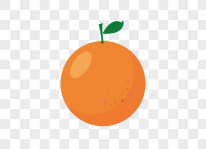 AI矢量图免抠元素卡通水果橘子图片