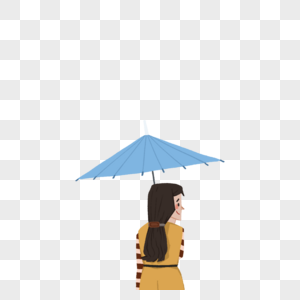 打伞的女人图片