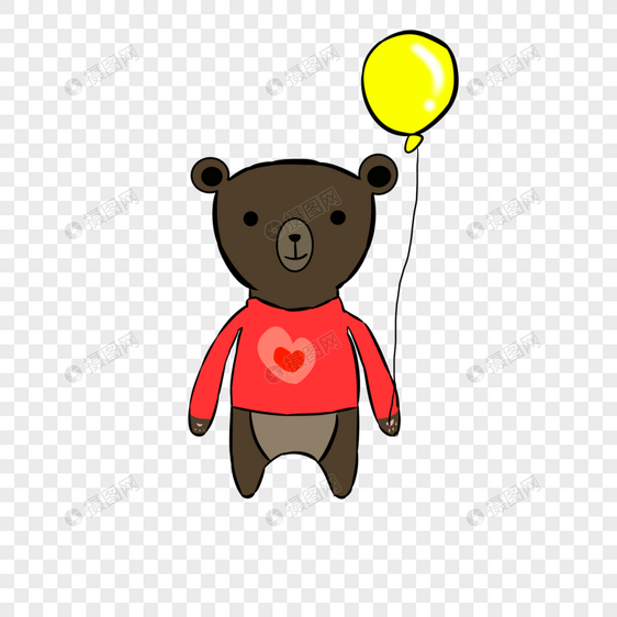 六一儿童节小熊玩具气球图片