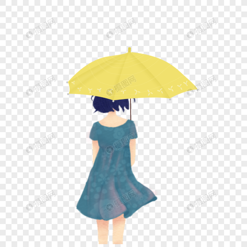 打伞的女孩