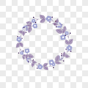淡紫色母亲节花环图片
