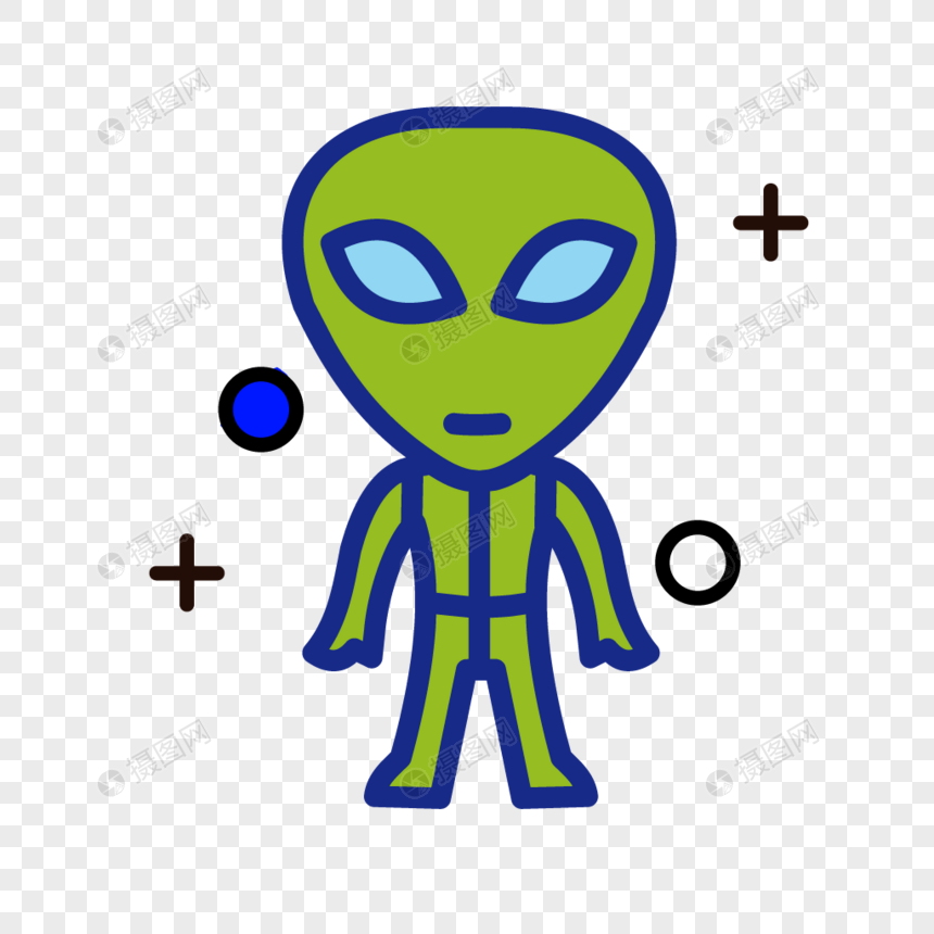 mbe风格外太空外星人元素