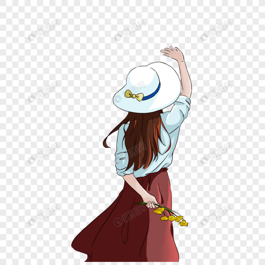 少女背影