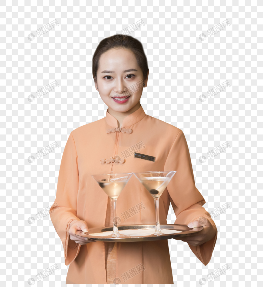 端茶的服务员