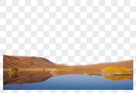 沙漠里的河流图片