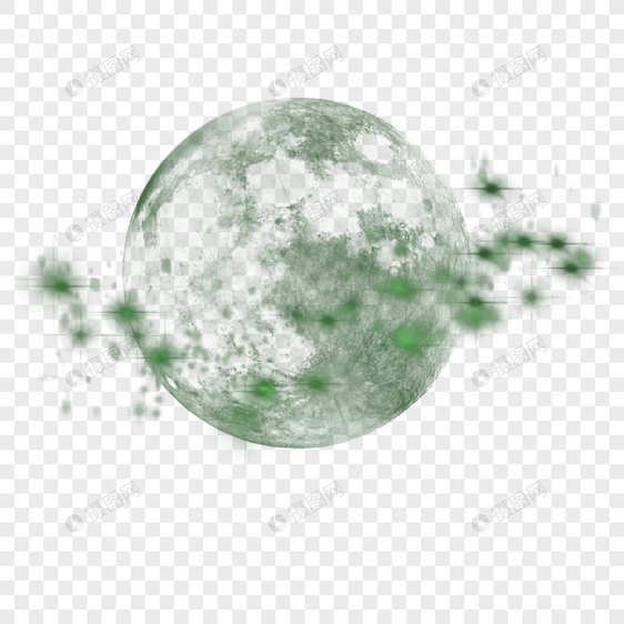绿色星球光效图片