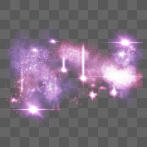 粉紫色星云光效图片