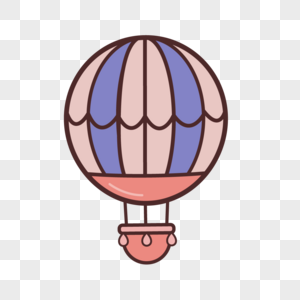 卡通矢量热气球图片