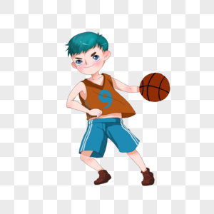 夏日打篮球的少年图片