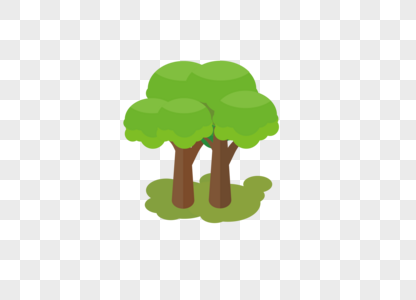 AI矢量图修饰背景元素树木图片