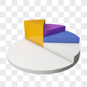 彩色立体圆形PPT阶梯数据图图片