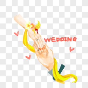 结婚牵手wedding dress高清图片
