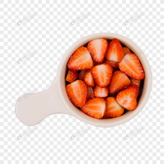 低脂健身燃脂瘦身草莓酸奶水果沙拉图片
