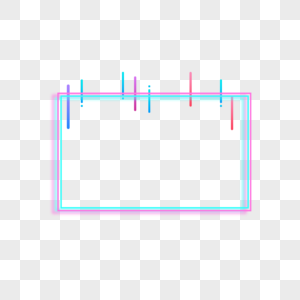大气科技炫彩几何边框图片