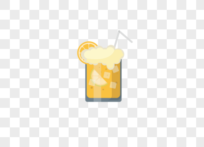 AI矢量图卡通可爱水果橙子果汁图片