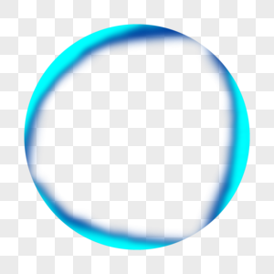 蓝色圆形光效图片