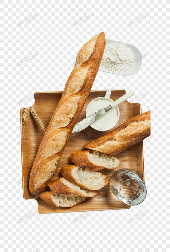长棍面包图片